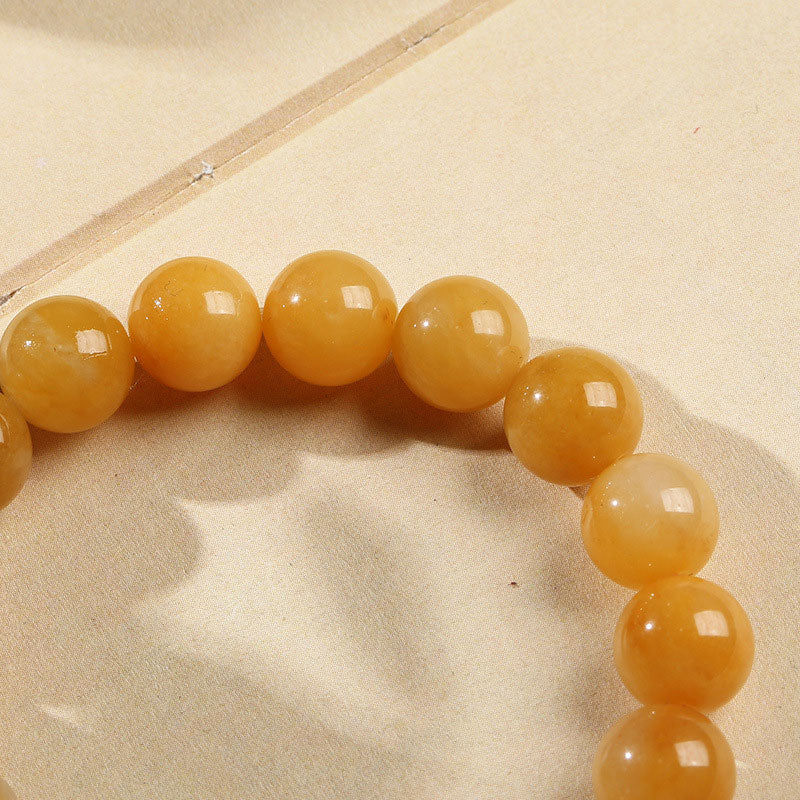 Golden Silk Jade Pixiu Wealth Bracelet