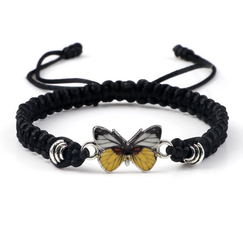 Butterfly Freedom Love String Charm Bracelet