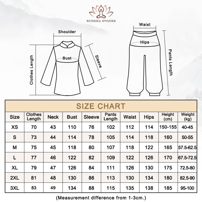 Embroidered Breathable Qi Gong Meditation Movement Set