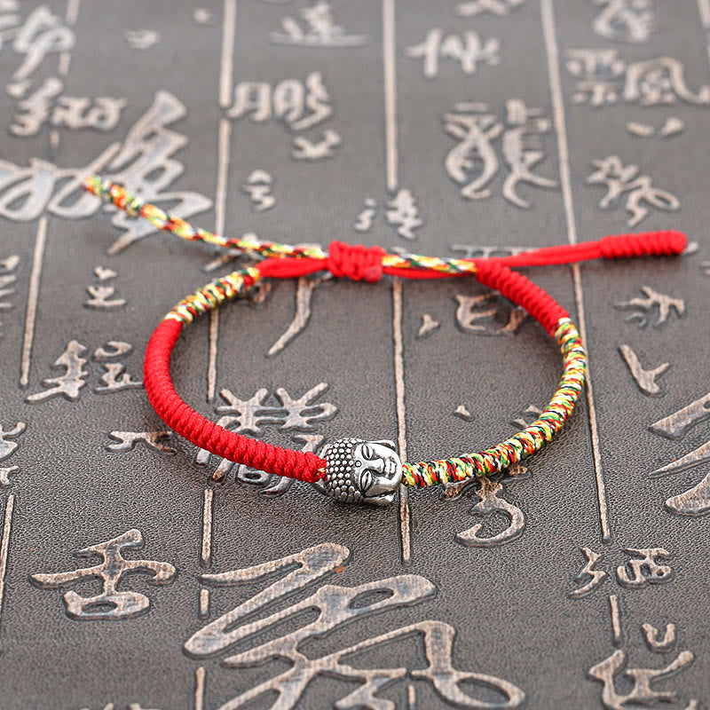 Handmade Colorful King Kong Knot Buddha Serenity String Bracelet