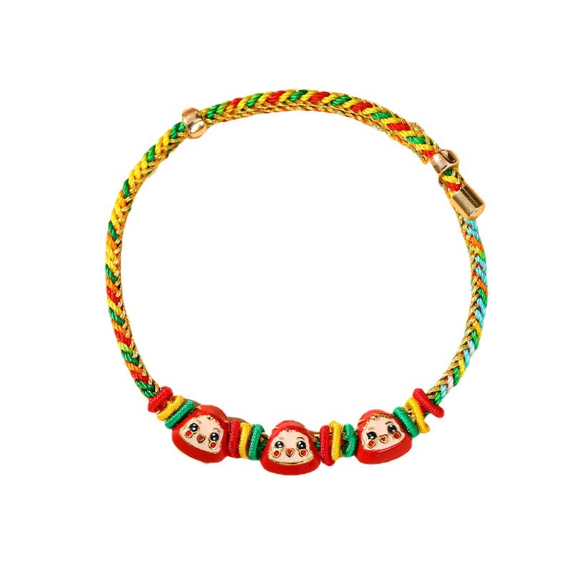 Colorful Rope Zongzi Pattern Luck Handmade Child Adult Bracelet