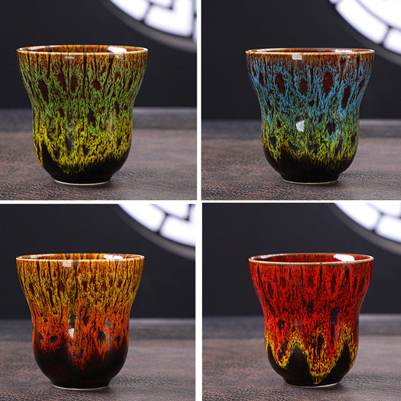 Vintage Kiln Change Design Ceramic Coffee Mug Tea Cup 150ml