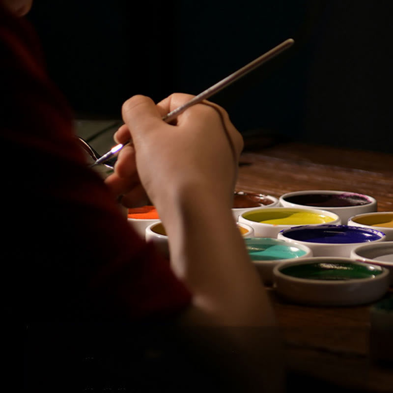 Year Of The Dragon Hand Painted Chinese Zodiac Rosewood Carved Calm Key Chain (Extra 35% Off | USE CODE: FS35)