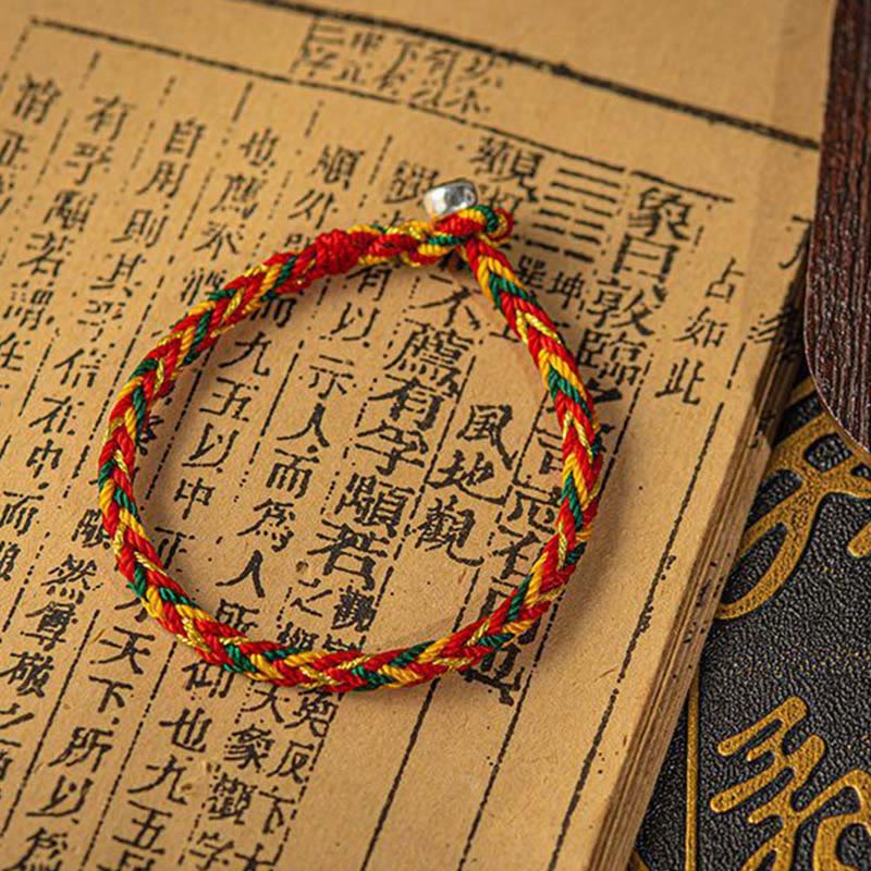 "May you be good fortune and success" Lucky Multicolored Bracelet