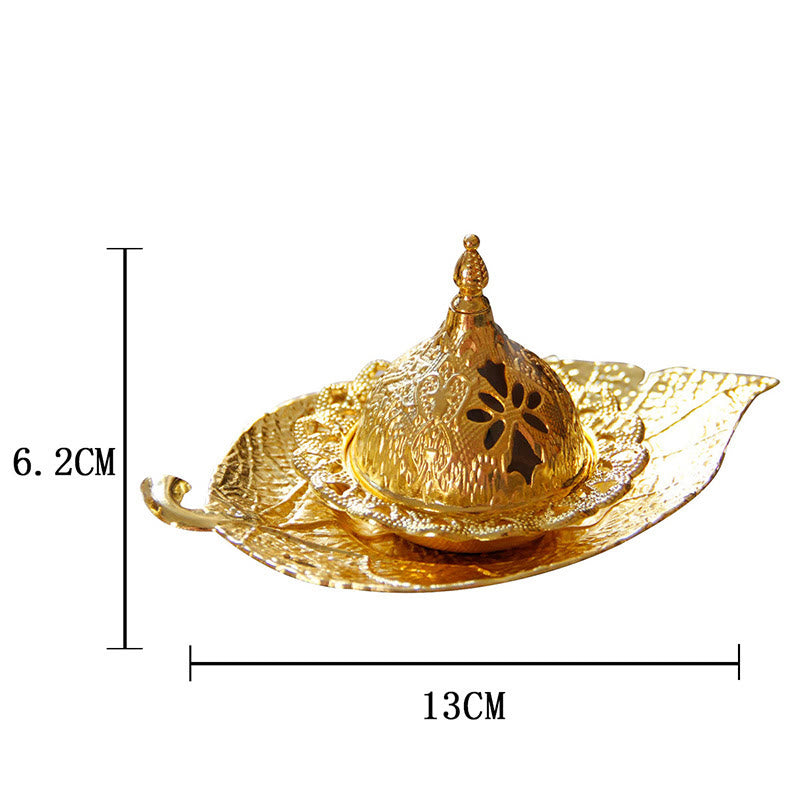 Tibetan Mini Leaf Meditation Incense Burner and Coaster