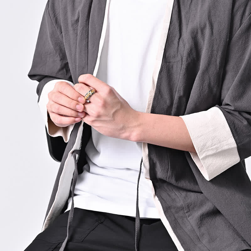 Dragon Titanium Steel Stimulation Rotatable Ring