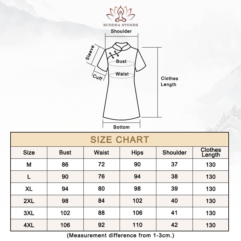Tactile Knit Peony Print Mindful Ritual Cheongsam Dress