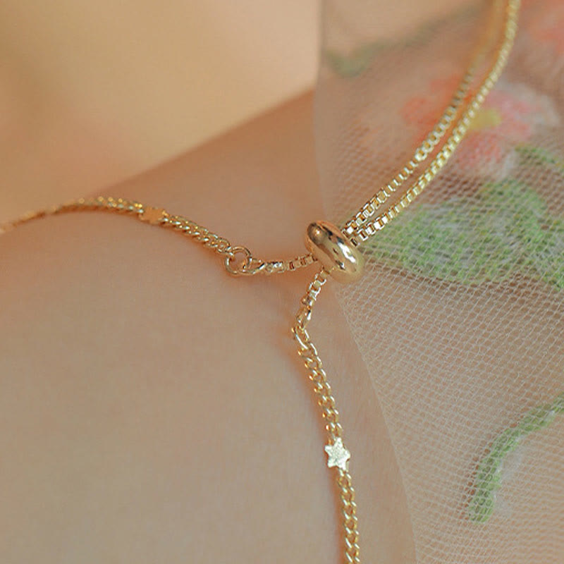 14k Gold Plated Green Chalcedony Maple Leaf Courage Strength Bracelet