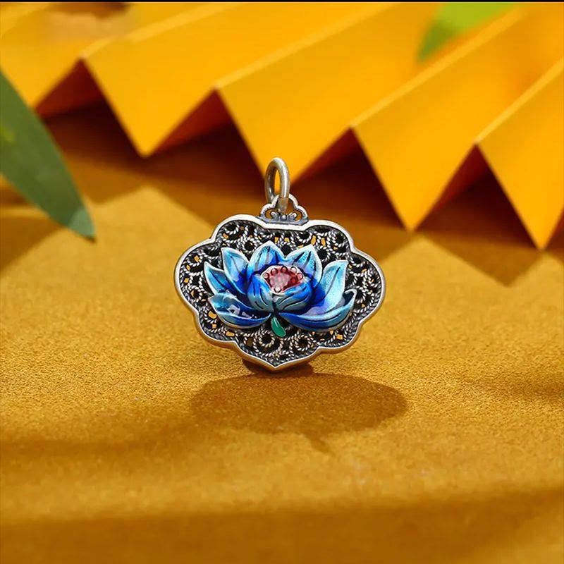 Lotus Auspicious Cloud New Beginning Necklace Pendant Ring (Extra 30% Off | USE CODE: FS30)