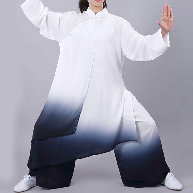 Handcrafted Silk-Linen Gradient Flow Meditation and Tai Chi Set