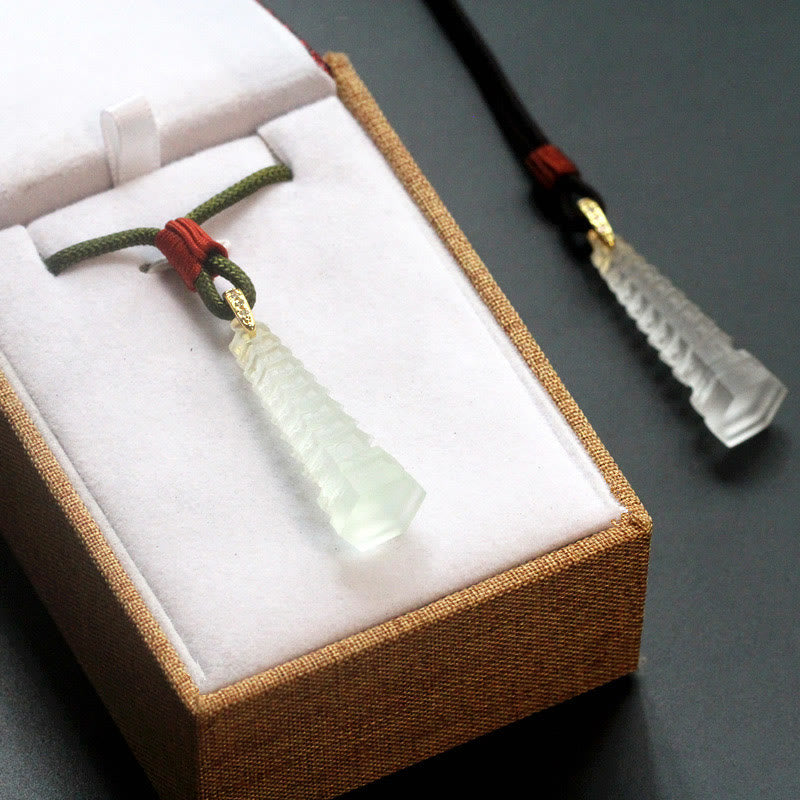 Liuli Ancient Pagoda Wisdom Necklace