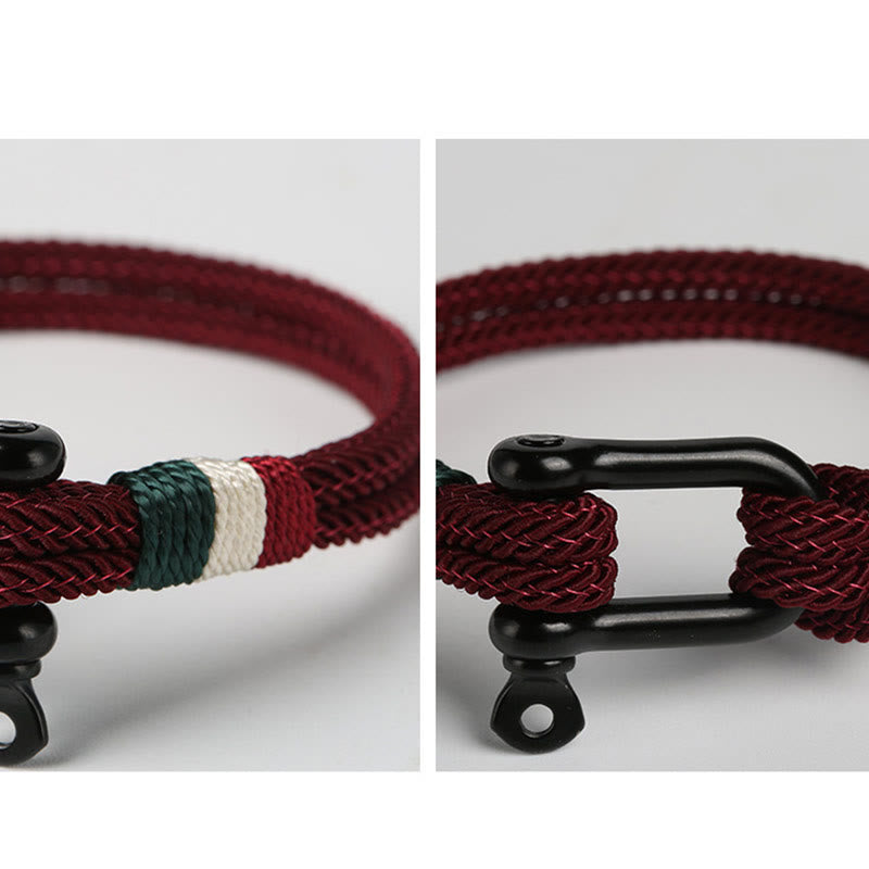 Simple Design Luck Stainless Steel Buckle Bracelet