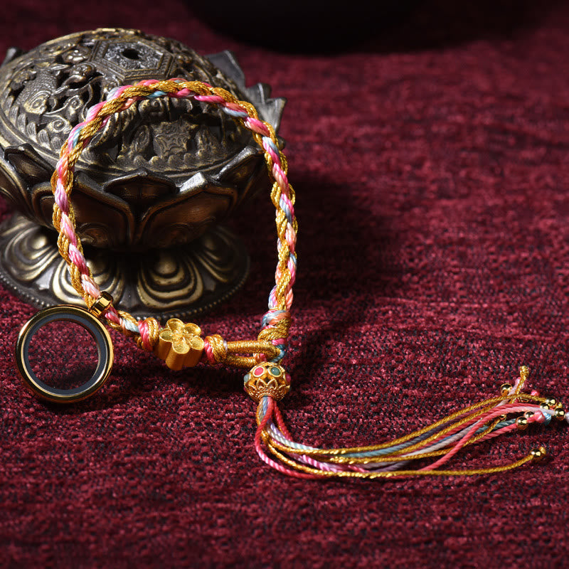 Tibetan Handmade Luck Colorful String Single Double Wrap Braided Bracelet
