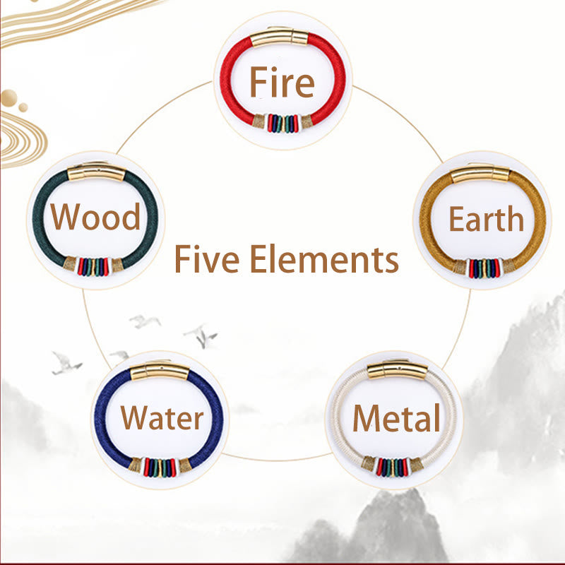 Tibetan Handmade Colorful King Kong Knot Five Elements Luck Braid String Bracelet