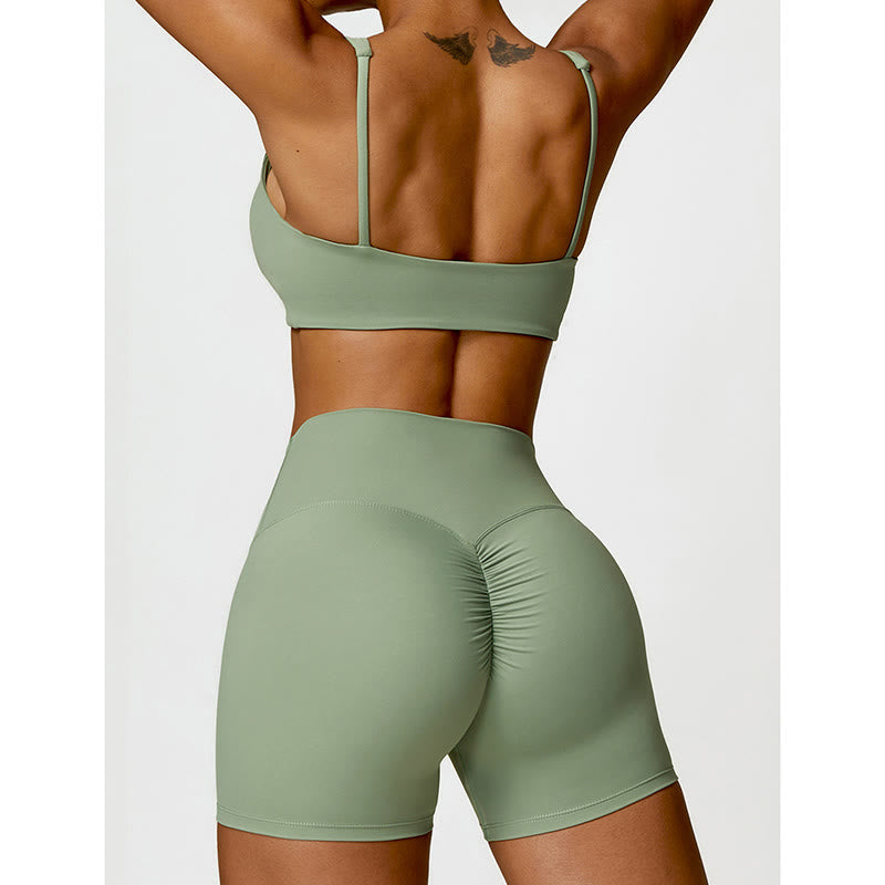 Breathable Stretch Backless Yoga Meditation 2-Piece Outfit