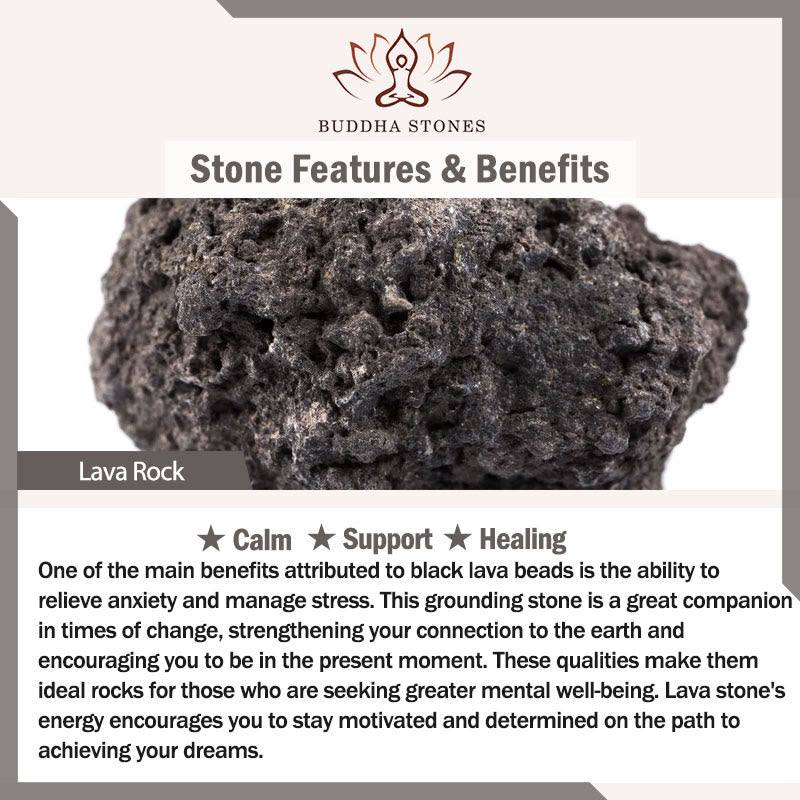 Vintage Lava Rock Copper Support Bracelet