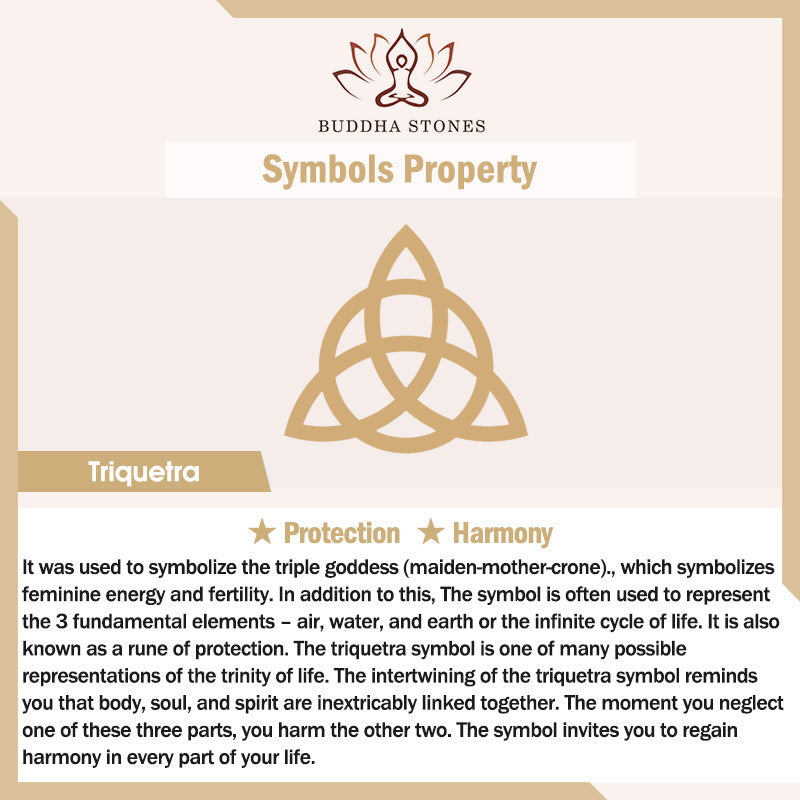 Triangle Knot Triquetra Titanium Steel Calm Rotatable Ring