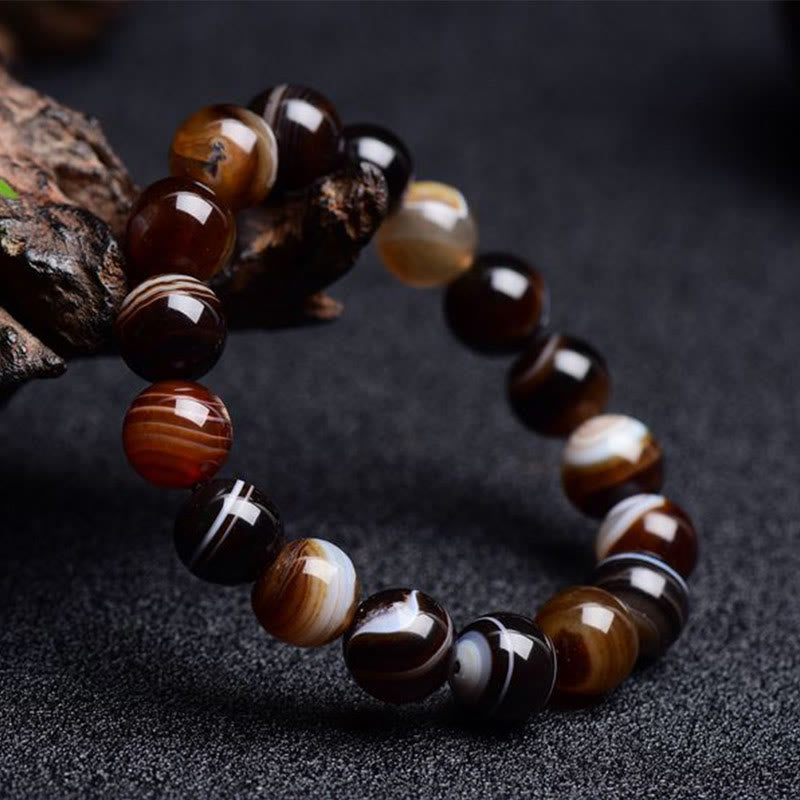Tibetan Sardonyx Happiness Positive Bracelet
