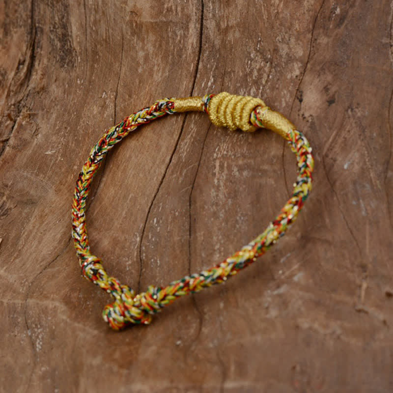 Handmade Colorful King Kong Knot Protection Braid String Bracelet