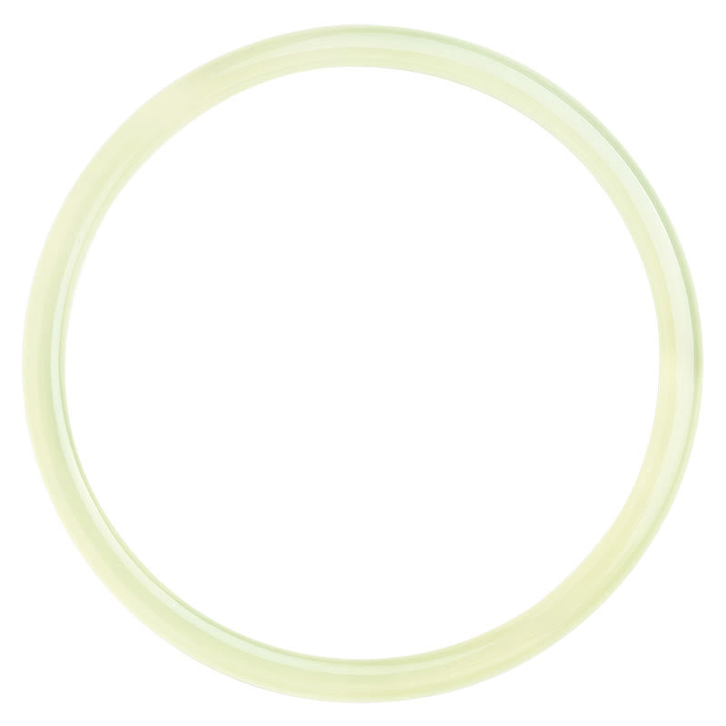 Natural Green Chalcedony Strength Courage Cuff Bangle Bracelet