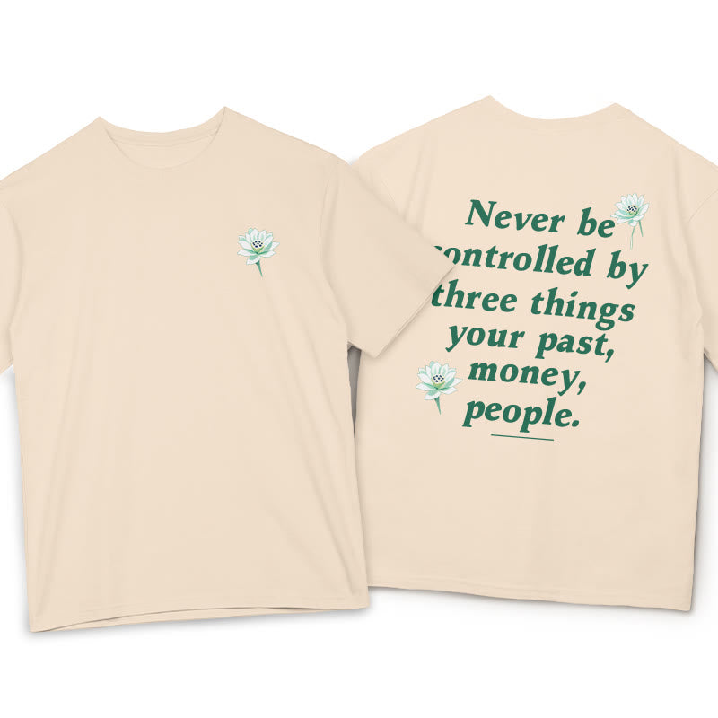 Pure Cotton Lotus Self-Mastery Graphic T-Shirt