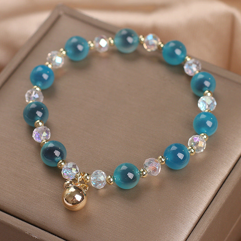 Candy Agate Healing Harmony Bead Charm Bracelet