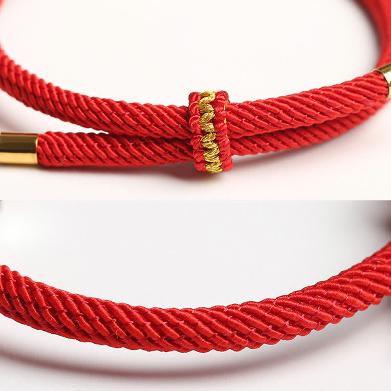 999 Sterling Silver Chinese Zodiac Natal Buddha Red Rope Luck Strength Handcrafted Kids Bracelet