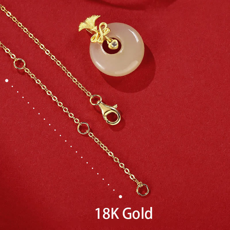 925 Sterling Silver Natural Hetian Jade Carnation Flower Prosperity Necklace Pendant