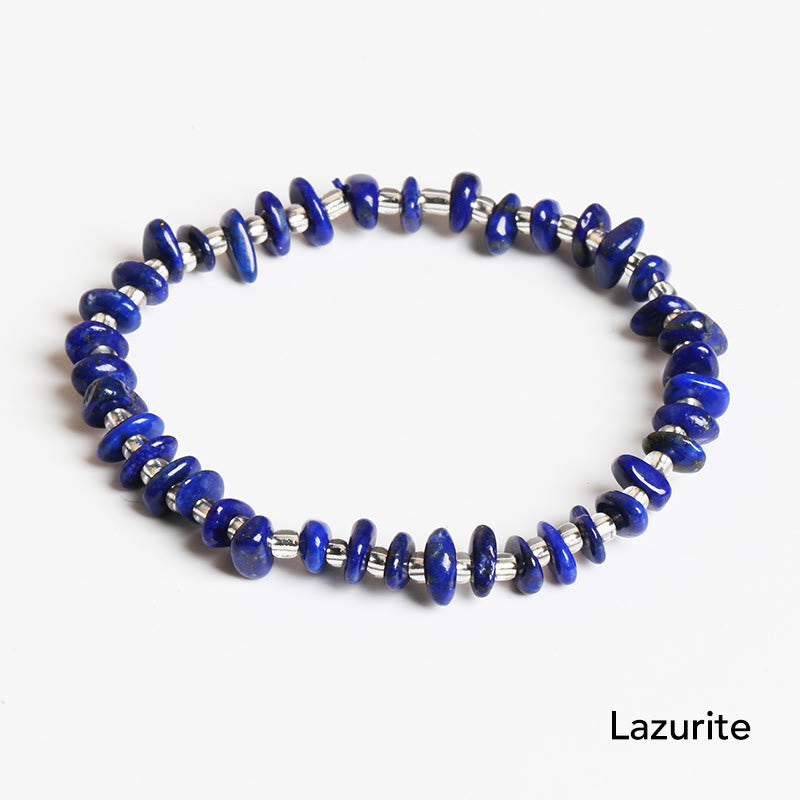 Natural Irregular Shape Raw Crystal Meditation Balance Bracelet