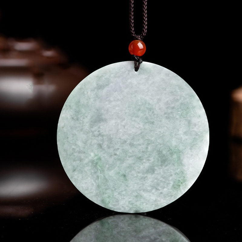 Chinese Zodiac Tiger Jade Protection Necklace String Pendant