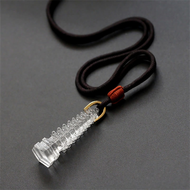 Liuli Ancient Pagoda Wisdom Necklace