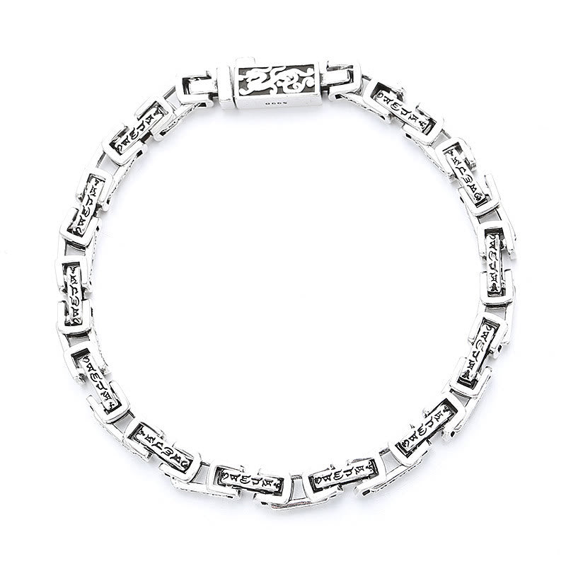 Dragon Om Mani Padme Hum Engraved Copper Luck Success Bracelet