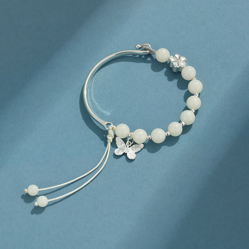 Bodhi Seed Butterfly Lotus Luck Wealth Bracelet Bangle
