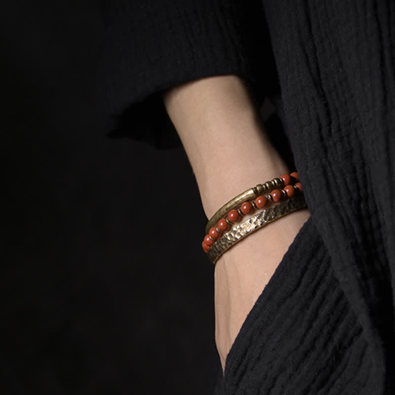 Simple Design Copper Wealth Cuff Bracelet