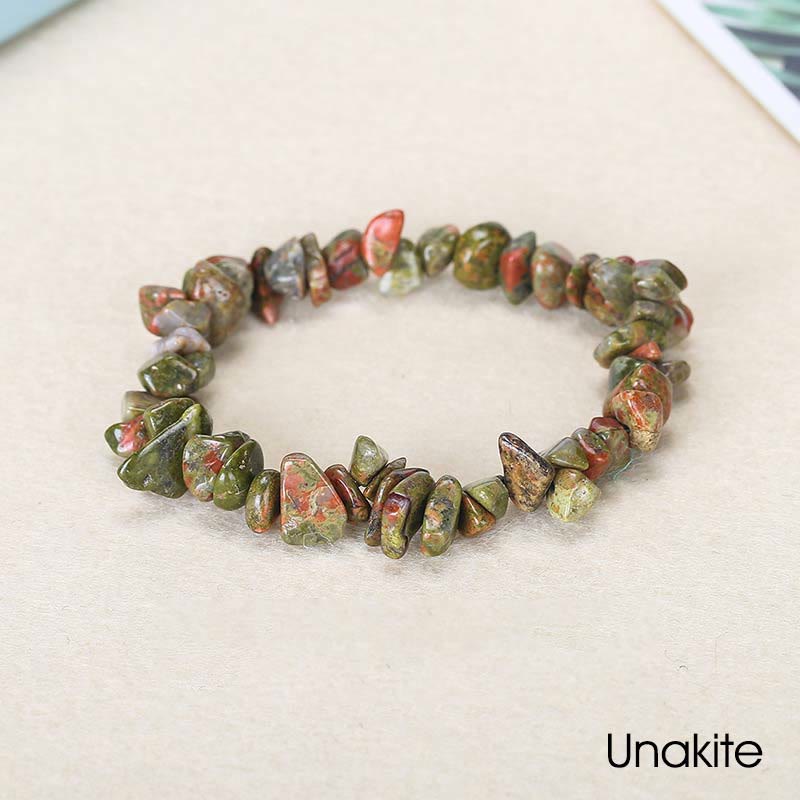 Irregular Cut Crystal Stone Bracelet | Natural Energy Anchor
