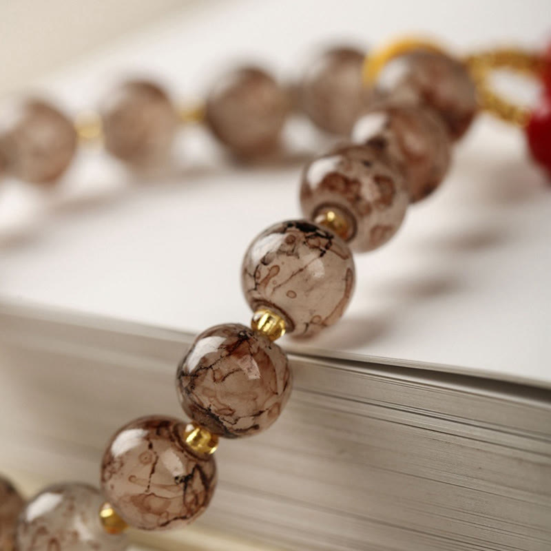 Liuli Glass Bead Blessing Harmony Bracelet
