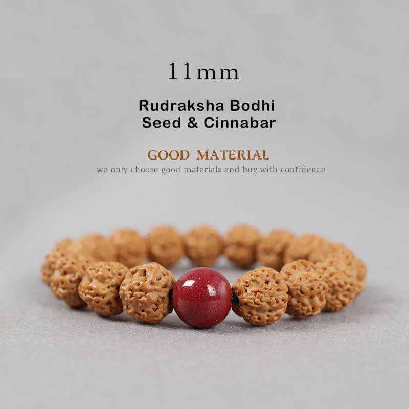 Tibet Rudraksha Bodhi Seed Dzi Bead Amber Turquoise Wealth Bracelet