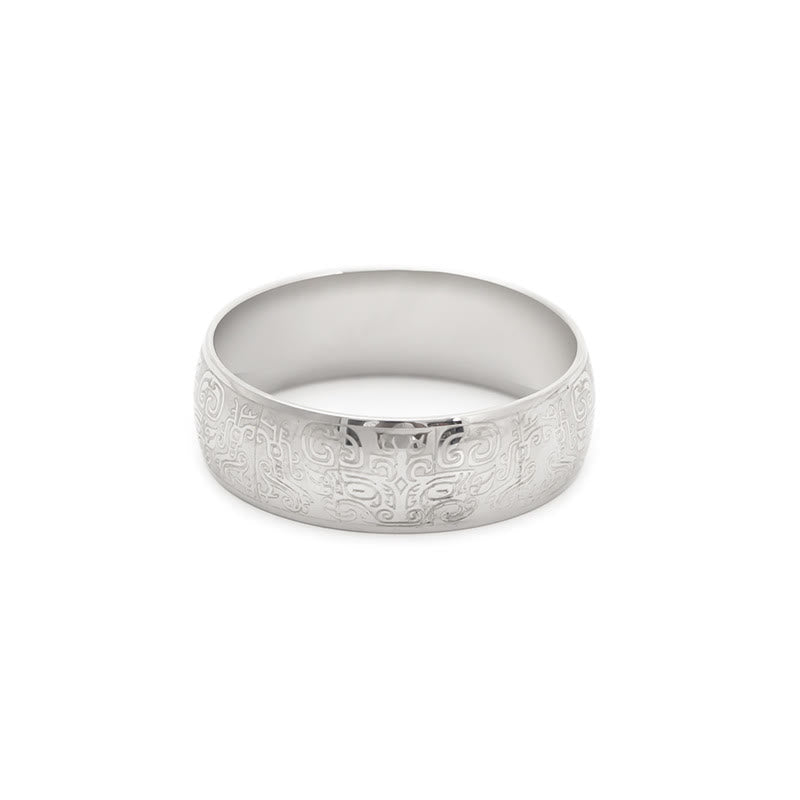 Lucky Mythological Creature Taotie Wealth Titanium Steel Ring