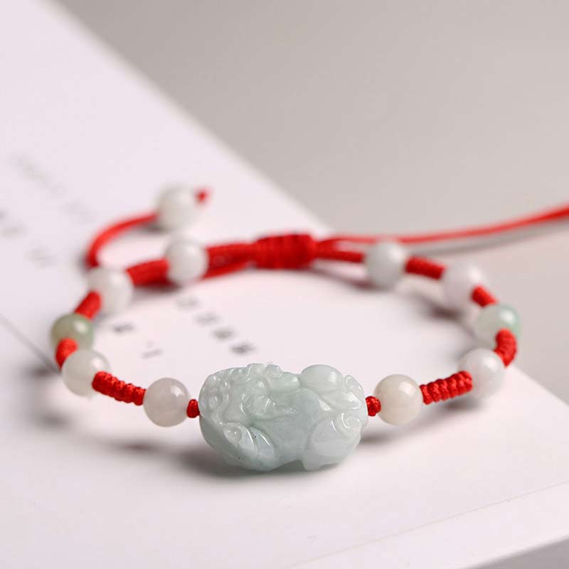 Natural Jade PiXiu Luck Bracelet