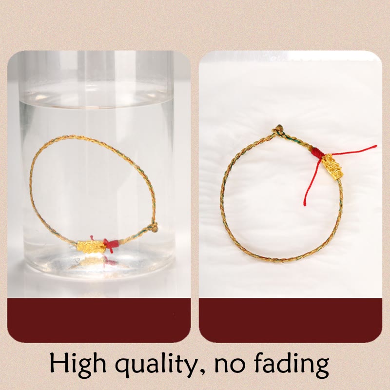 Year of the Dragon Handmade Colorful Dragon Carved Success Braided Bracelet (Extra 35% Off | USE CODE: FS35)