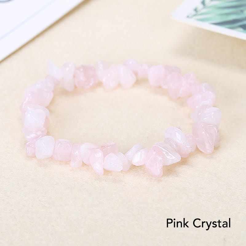 Irregular Cut Crystal Stone Bracelet | Natural Energy Anchor