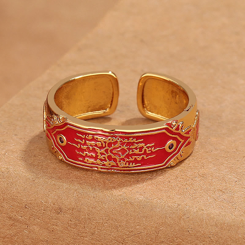 Five Scriptures Copper Healing Ring