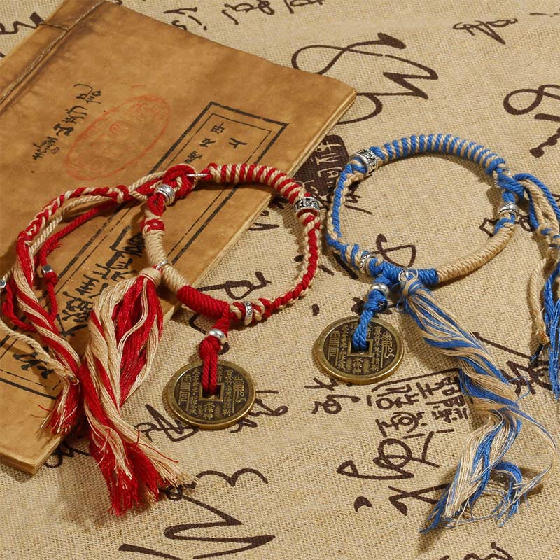 Mountain Ghosts Spend Money Wealth Prosperity Handmade Braided Bracelet