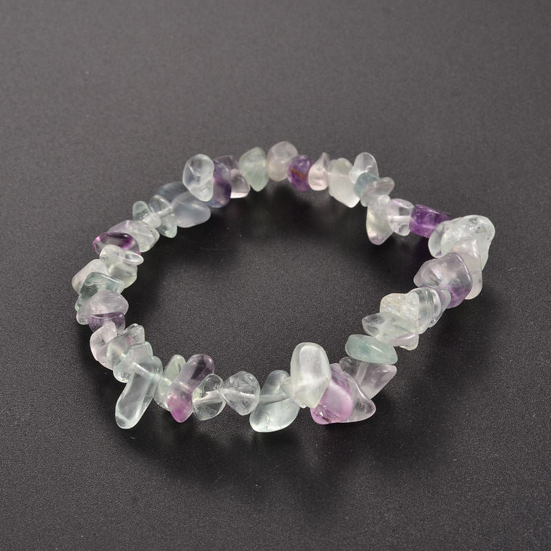 Natural Round Gemstone Beaded Energy Bracelet - Multi-Crystal Selection
