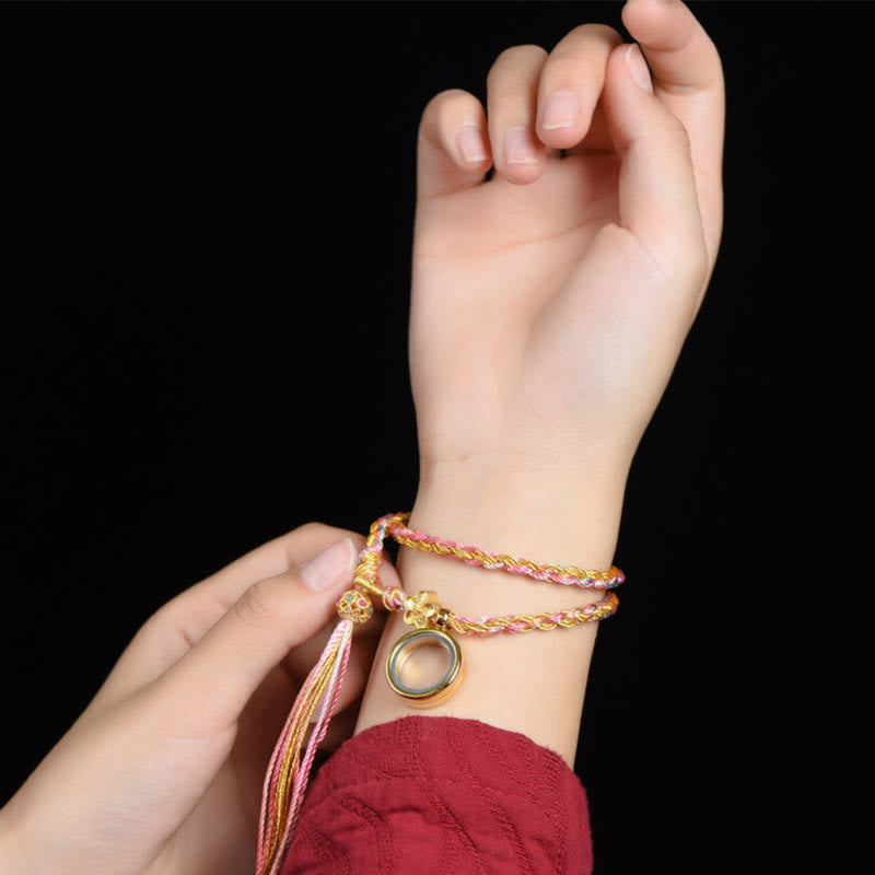 Tibetan Handmade Luck Colorful String Single Double Wrap Braided Bracelet