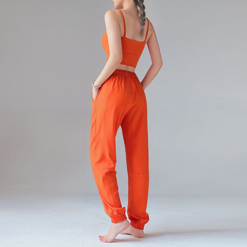 High Waist Fitness Yoga Sports Jogger Track Pants With Pockets Sweatpants