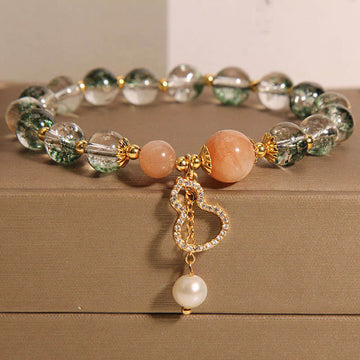 Green Phantom Gourd Charm Confidence Bracelet