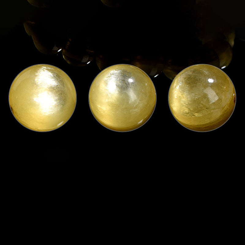 Natural Golden Lepidolite Protection Prosperity Bracelet