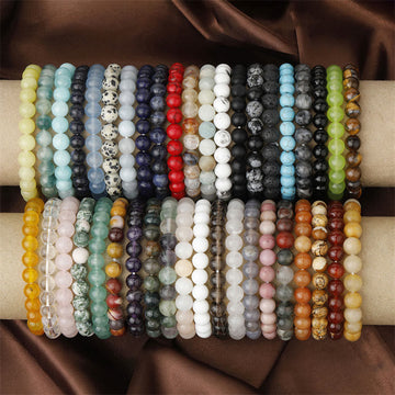 Natural Stone Quartz Healing Beads Bracelet