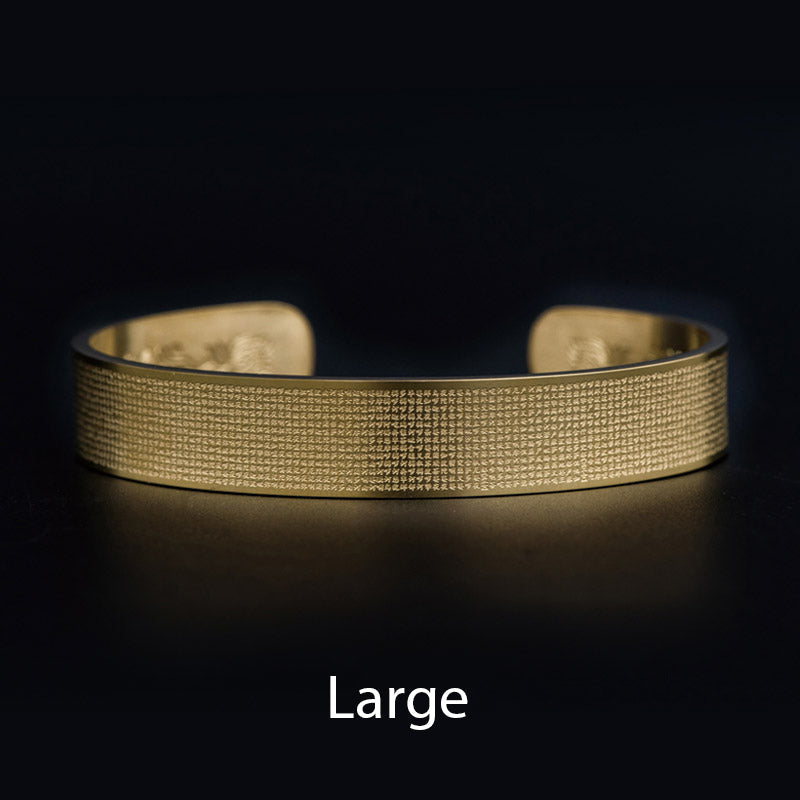 Shurangama Mantra Engraving Titanium Steel Blessing Bracelet